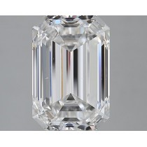 4.01 Carat F-SI1 Emerald Cut Natural Diamond Certified By GIA
