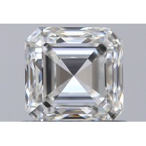 0.72 Carat H-VVS1 Asscher Cut Natural Diamond