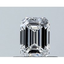 0.47 Carat D-VS1 Emerald Cut Natural Diamond