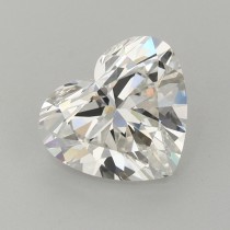 Lab Created 2.56 Carat G-VVS2 Heart Shaped Diamond