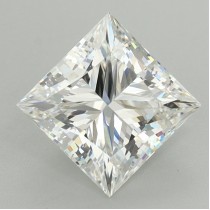 Lab Created 2.51 Carat F-VS1 Princess Cut Diamond