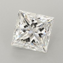 Lab Created 3.02 Carat G-VVS2 Princess Cut Diamond