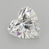 Lab Created 0.94 Carat E-VVS2 Heart Shaped Diamond