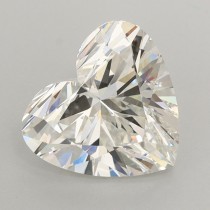 Lab Created 2.56 Carat G-VS1 Heart Shaped Diamond