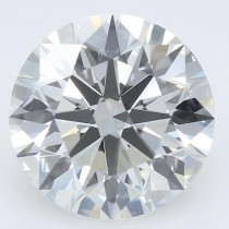 Lab Created 2.44 Carat G-VS1 Round Diamond Lab Created 2.44 Carat G-VS1 Round Diamond