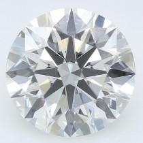 Lab Created 2.44 Carat G-VS1 Round Diamond