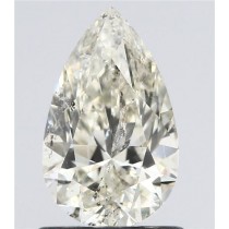 0.96 Carat J-I1 Pear Shaped Natural Diamond