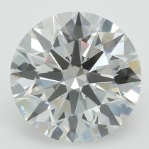 Lab Created 2.58 Carat G-VS1 Round Diamond