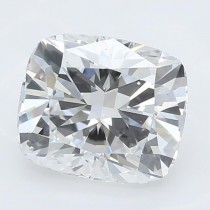 Lab Created 1.30 Carat D-VVS2 Cushion Cut Diamond