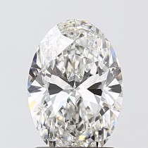 Lab Created 1.59 Carat G-VVS2 Oval Diamond Lab Created 1.59 Carat G-VVS2 Oval Diamond