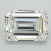 Lab Created 2.56 Carat G-VS2 Emerald Cut Diamond Lab Created 2.56 Carat G-VS2 Emerald Cut Diamond