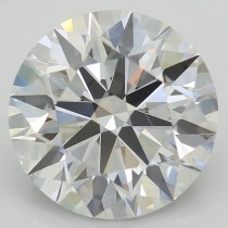 Lab Created 3.77 Carat G-VS2 Round Diamond