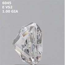 1.00 Carat E-VS2 Cushion Cut Natural Diamond