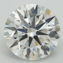 Lab Created 3.77 Carat G-VVS2 Round Diamond