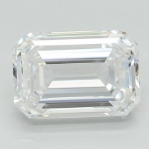 Lab Created 2.55 Carat D-VS2 Emerald Cut Diamond