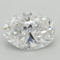Lab Created 0.88 Carat E-VS1 Oval Diamond Lab Created 0.88 Carat E-VS1 Oval Diamond