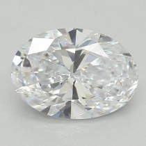Lab Created 0.72 Carat D-VS1 Oval Diamond