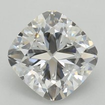 Lab Created 1.25 Carat D-VS2 Cushion Cut Diamond