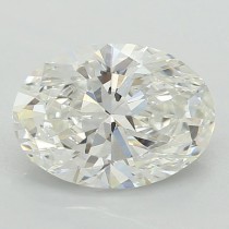Lab Created 0.83 Carat F-VS1 Oval Diamond