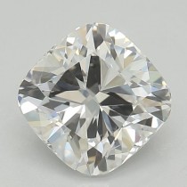 Lab Created 0.90 Carat D-VS2 Cushion Cut Diamond