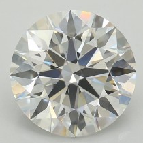 Lab Created 2.46 Carat F-VS1 Round Diamond