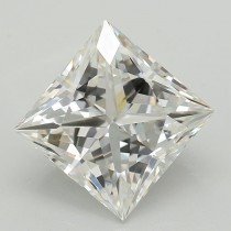Lab Created 2.32 Carat E-VS1 Princess Cut Diamond Lab Created 2.32 Carat E-VS1 Princess Cut Diamond