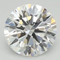 Lab Created 3.77 Carat F-VS1 Round Diamond Certified By GCAL
