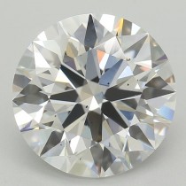 Lab Created 2.54 Carat D-SI1 Round Diamond