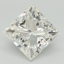 Lab Created 3.16 Carat E-VS1 Princess Cut Diamond