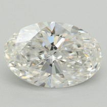 Lab Created 4.05 Carat F-VS1 Oval Diamond