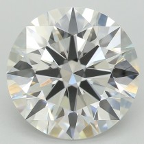 Lab Created 4.02 Carat G-VVS2 Round Diamond
