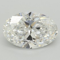 Lab Created 4.05 Carat D-VVS2 Oval Diamond