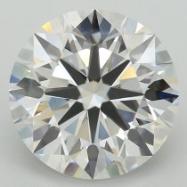 Lab Created 3.93 Carat D-VVS2 Round Diamond