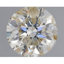 0.91 Carat J-I1 Round Natural Diamond