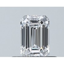 0.47 Carat D-VVS1 Emerald Cut Natural Diamond