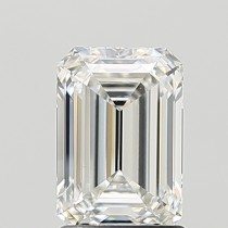 Lab Created 1.60 Carat F-VVS2 Emerald Cut Diamond