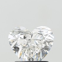 Lab Created 1.10 Carat F-VVS2 Heart Shaped Diamond