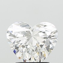 Lab Created 1.60 Carat E-VVS2 Heart Shaped Diamond