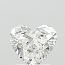 Lab Created 1.60 Carat F-VVS2 Heart Shaped Diamond