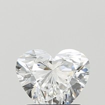 Lab Created 1.04 Carat D-VS2 Heart Shaped Diamond