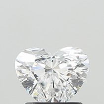 Lab Created 1.06 Carat D-VVS2 Heart Shaped Diamond