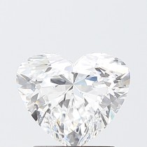 Lab Created 1.60 Carat E-VVS2 Heart Shaped Diamond