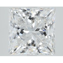 Lab Created 4.06 Carat E-VS1 Princess Cut Diamond
