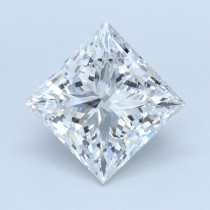 Lab Created 1.44 Carat E-VS1 Princess Cut Diamond