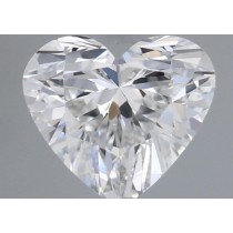0.43 Carat E-VVS2 Heart Shaped Natural Diamond