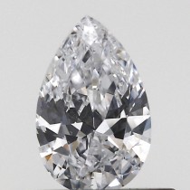 Lab Created 0.34 Carat D-SI1 Pear Shaped Diamond