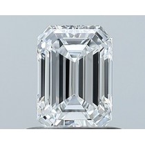 0.65 Carat D-VVS1 Emerald Cut Natural Diamond