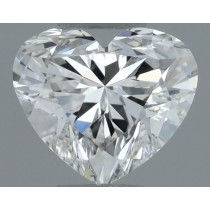 0.50 Carat H-VS2 Heart Shaped Natural Diamond Certified By GIA