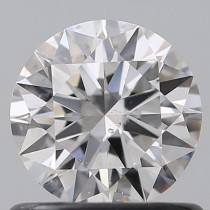 0.65 Carat D-SI2 Round Natural Diamond