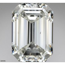 6.01 Carat H-VS2 Emerald Cut Natural Diamond